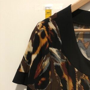 Ronni Nicole Animal Print Top